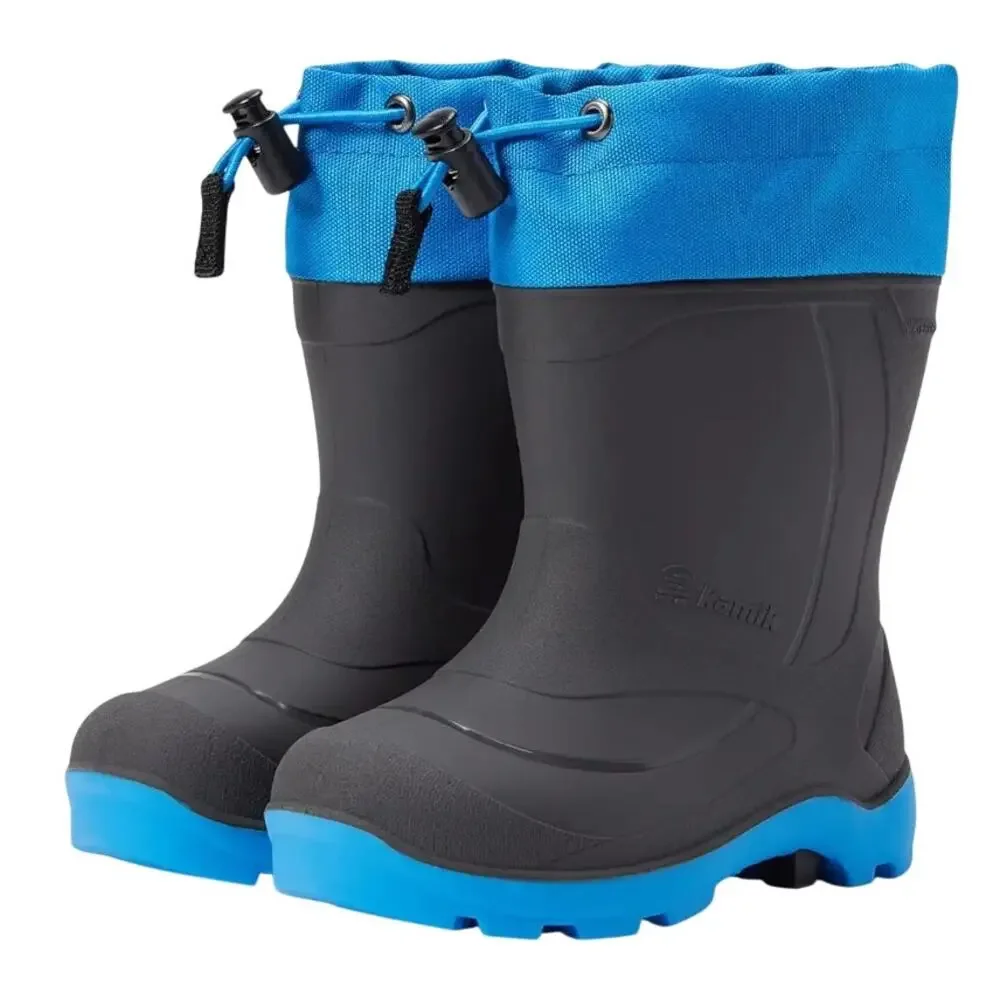 Kamik Kids Snobuster Winter Boot US 6 EU 38 Grey Blue Waterproof NIB